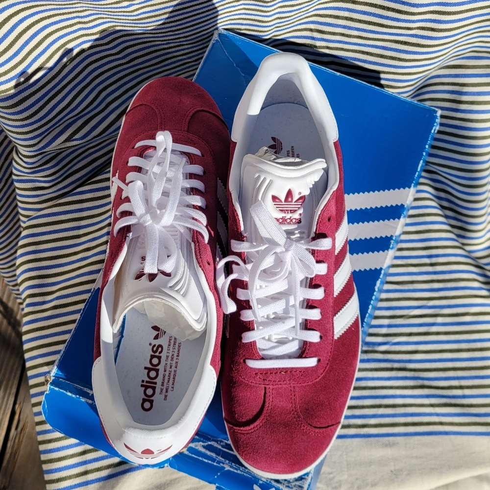ADIDAS MENS Gazelle Originals | maroon/red | mens 8 1/2